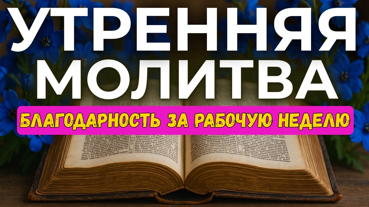 Благодарю Тебя, Господи, за эту неделю | Молитва за труд, силы и людей | Утренняя Молитва