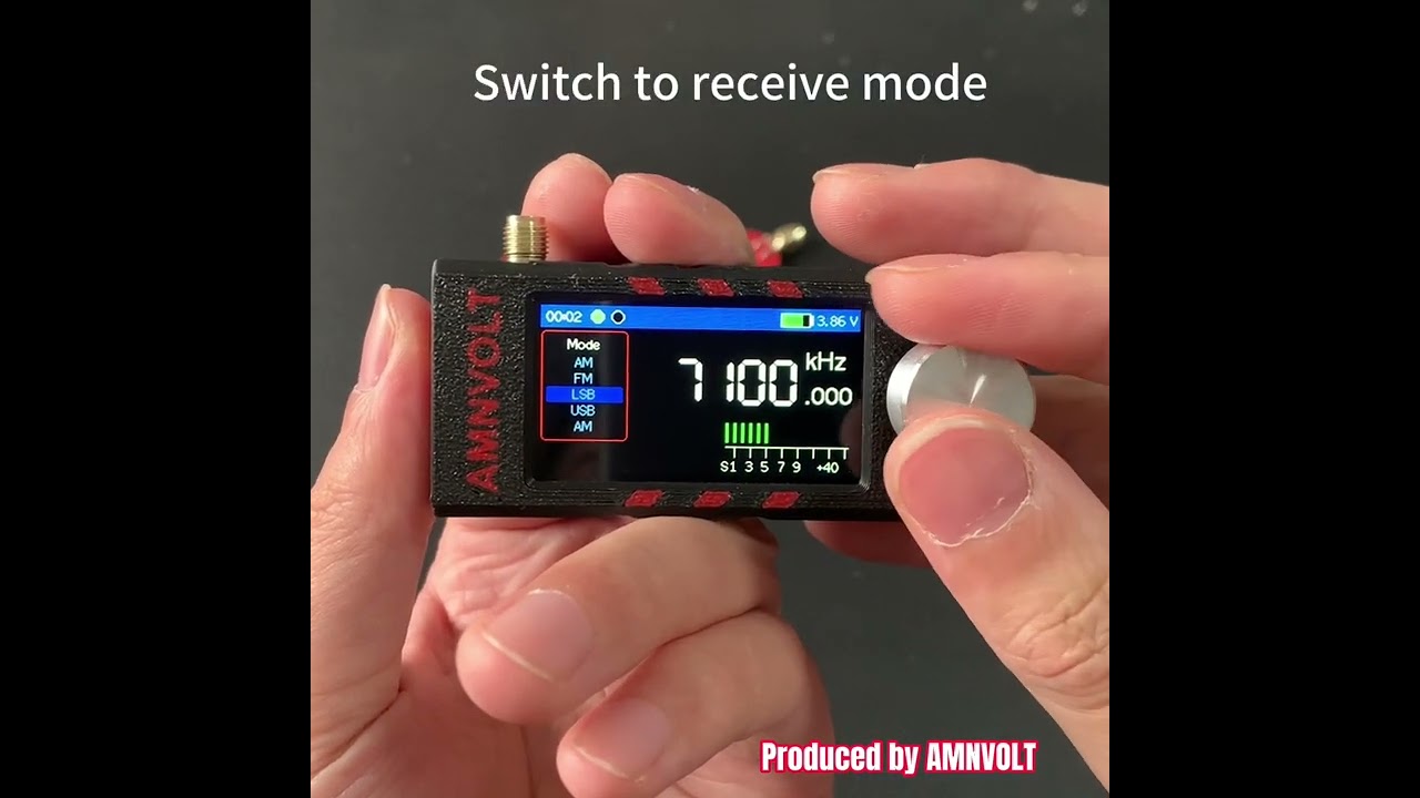 AMNVOLT Mini Si4732 Full Band DSP Radio Receiver ESP32 S3 Pocket Radio