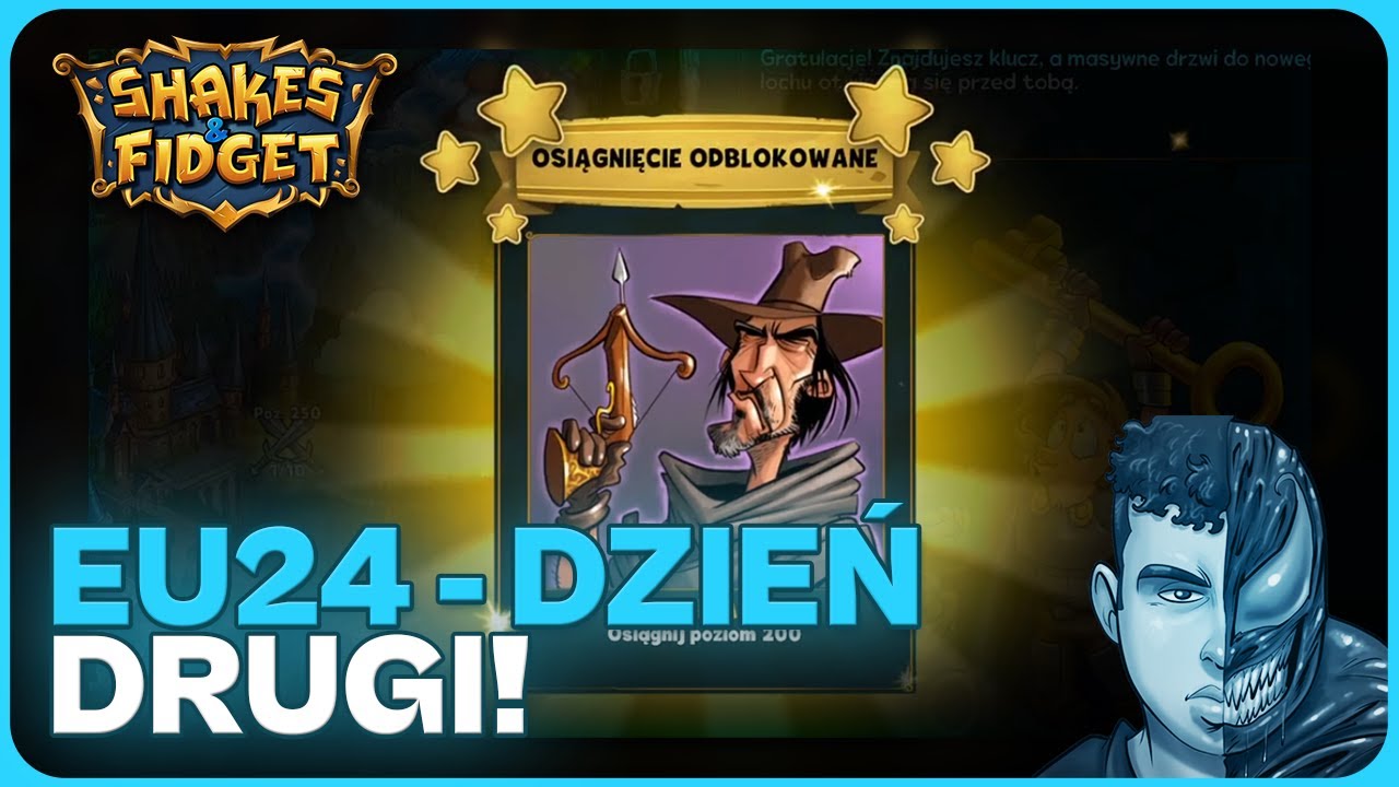 ⚔️ Nowa Klasa Wbija 200 Poziom Drugiego Dnia! (Drugi Dzień EU24)  😎  | Shakes & Fidget | N3utr4L ⚔️