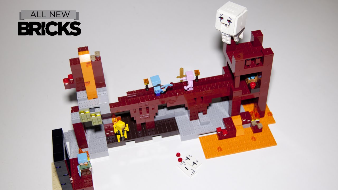 Lego Minecraft 21122 The Nether Fortress Speed Build