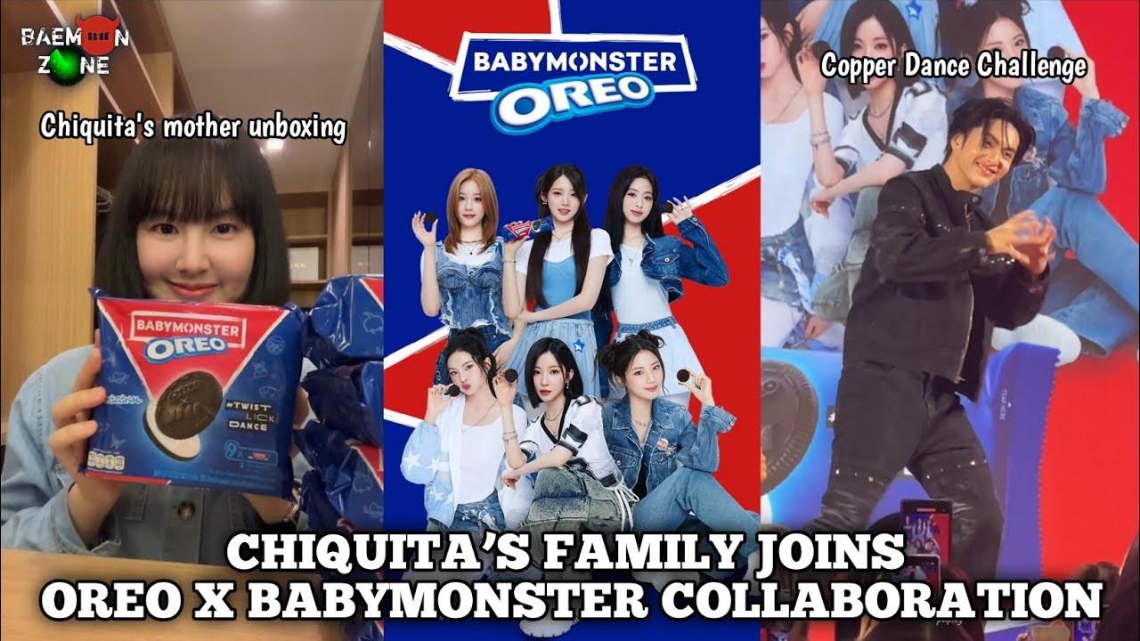Семья Чикиты присоединяется к сотрудничеству Oreo x BABYMONSTER | Танцевальный челлендж Copper Da...