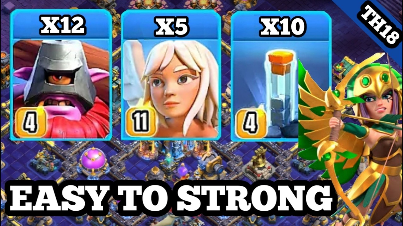 Th18 thrower healer attack strategy clash of clans