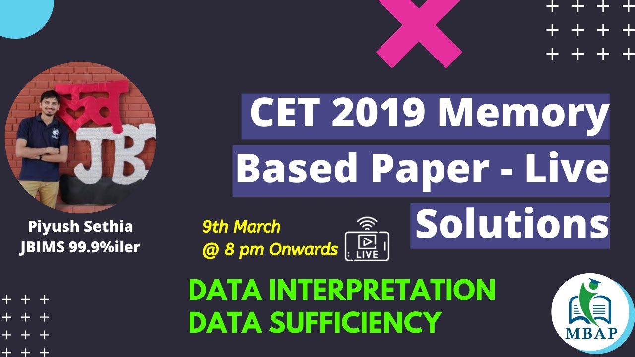 CET 2019 Memory Based Paper Solving | Live Solutions || DI DS
