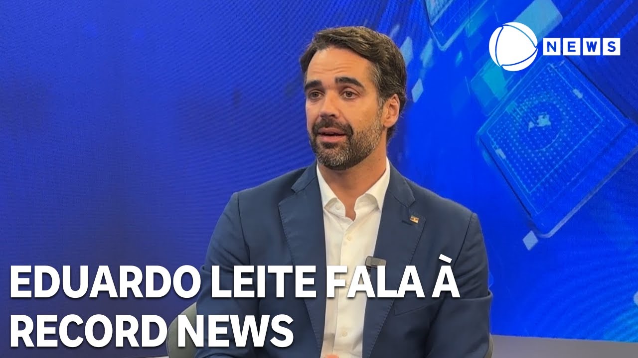Eduardo Leite fala com exclusividade &agrave; Record News