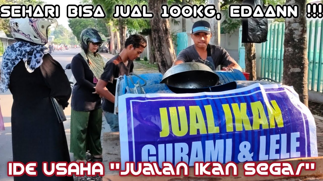Jualan Ikan Segar Dipinggir Jalan Di Bondowoso | 100kg Sehari Terjual