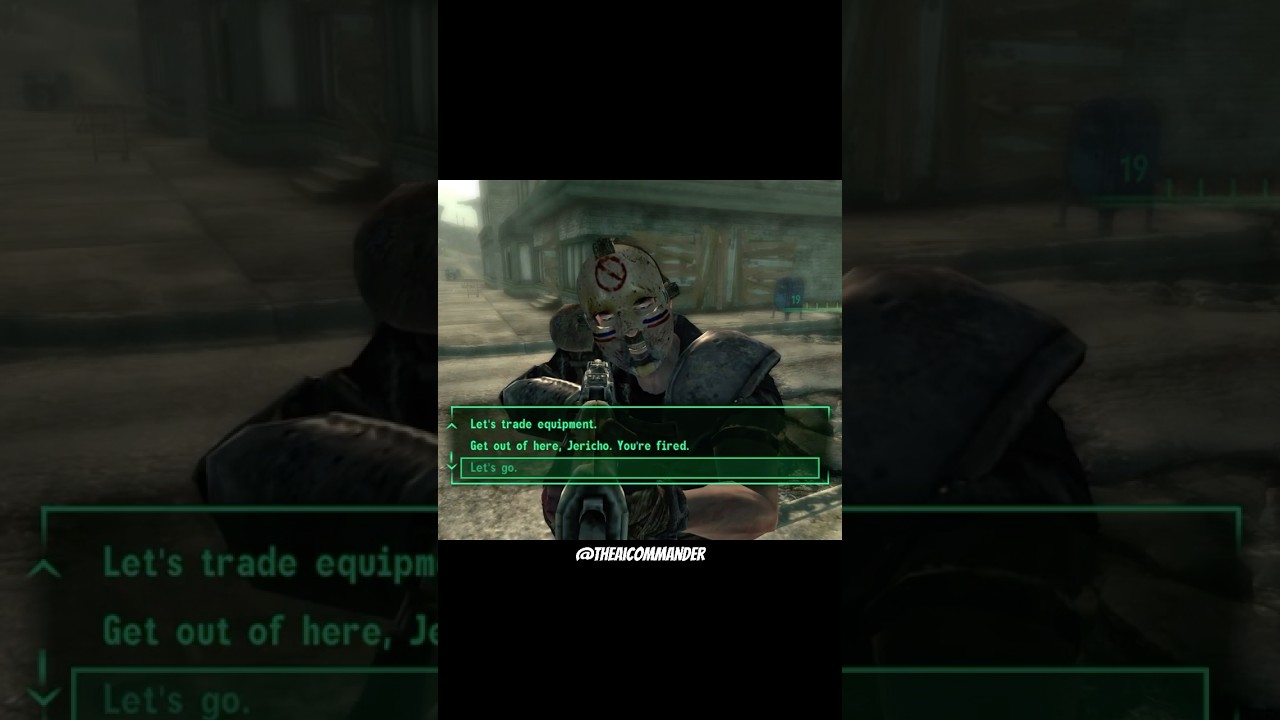 ARE YOU THREATENING ME! #fallout3