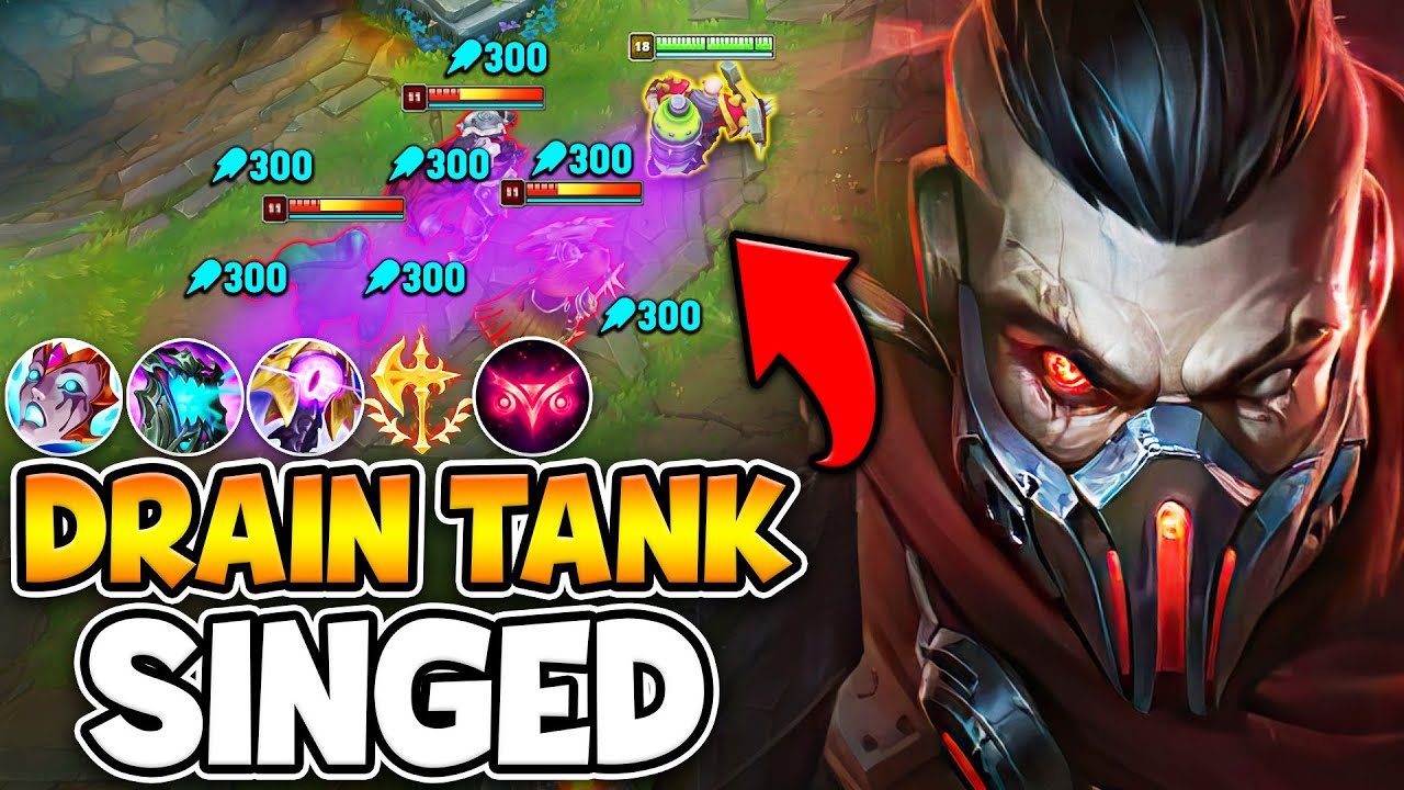 This NEW Drain Tank Singed build is breaking him in Season 14... (COUNTER ANY TANK)