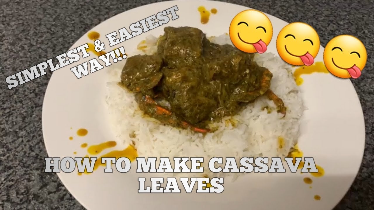 HOW TO COOK SIERRA LEONE CASSAVA LEAVES/ CASSAVA LEAVES WITH PALM OIL!!