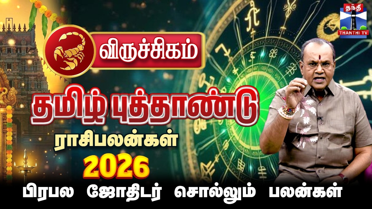 விருச்சிகம் | தமிழ் புத்தாண்டு ராசிபலன் 2026 | TAMIL PUTHANDU RASIPALAN | Viruchigam | Thanthi TV