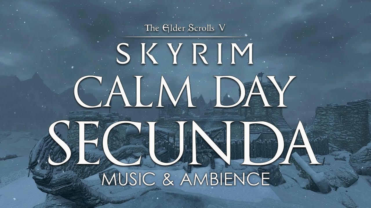 Calm Day in Secunda | Skyrim Winter Ambience | Skyrim/Elder Scrolls Music & Ambience