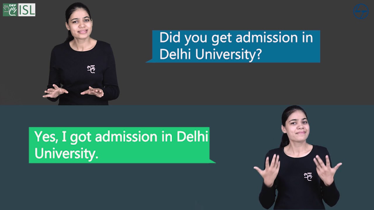 Conversation 1 -  Question and Answer (Part - 1) -  Indian Sign Language