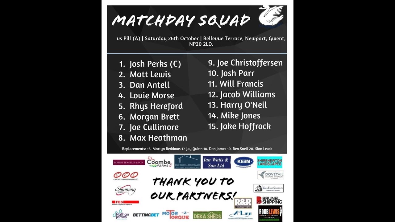 Caldicot RFC 1st XV v Pill RFC WRU Division 2 Cup Round 2