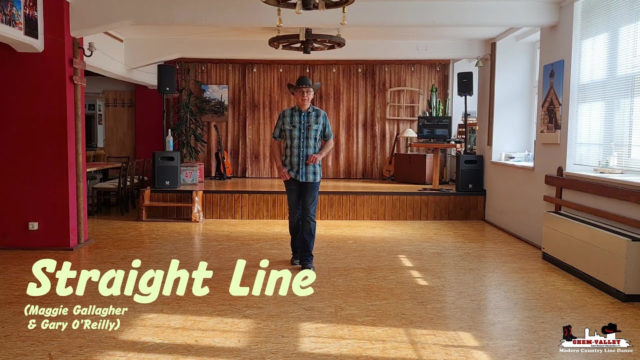 Line Dance STRAIGHT LINE (Maggie Gallagher & Gary O'Reilly)  Teach / Dance