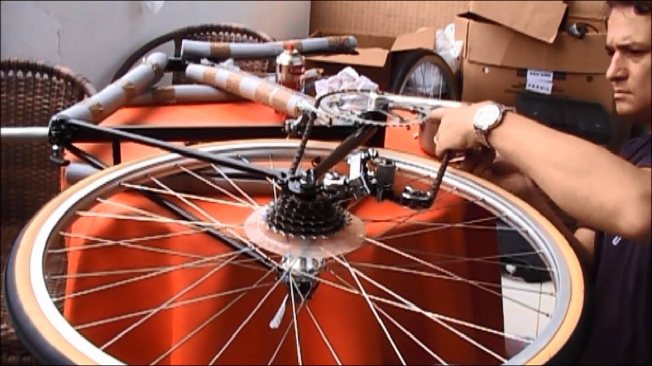 Reconstruindo Caloi 10 - Vintage road bicycle rebuilding - grzanetti - Montagem completa - Parte 2