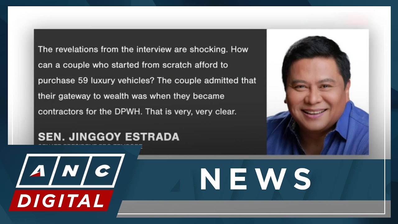 Estrada questions Discaya couple’s wealth from DPWH projects | ANC