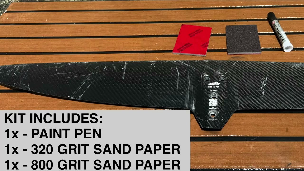 Hydrofoil Scratch Repair Tutorial – How to Use Foam Sanding Blocks for Fast & Easy Surface Touch-Up