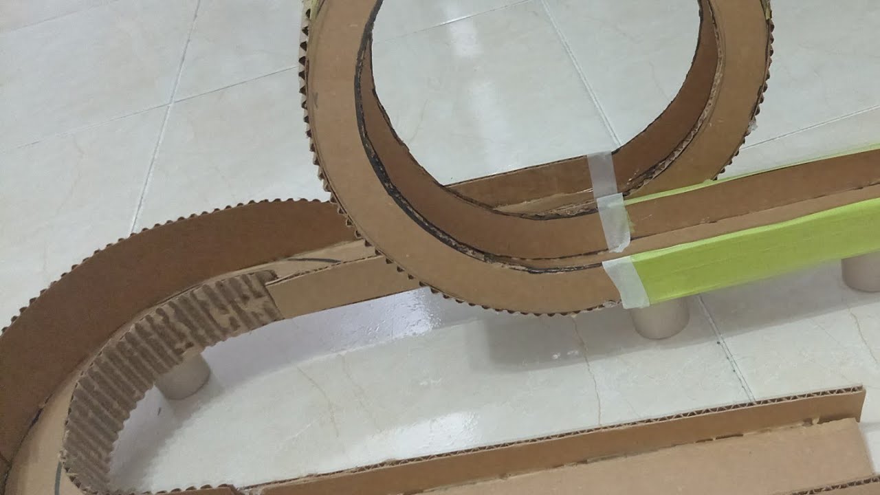 Pasos Para Hacer una Maqueta Montaña Rusa. Cómo Hacer Una Montaña Rusa-Física. Video 2