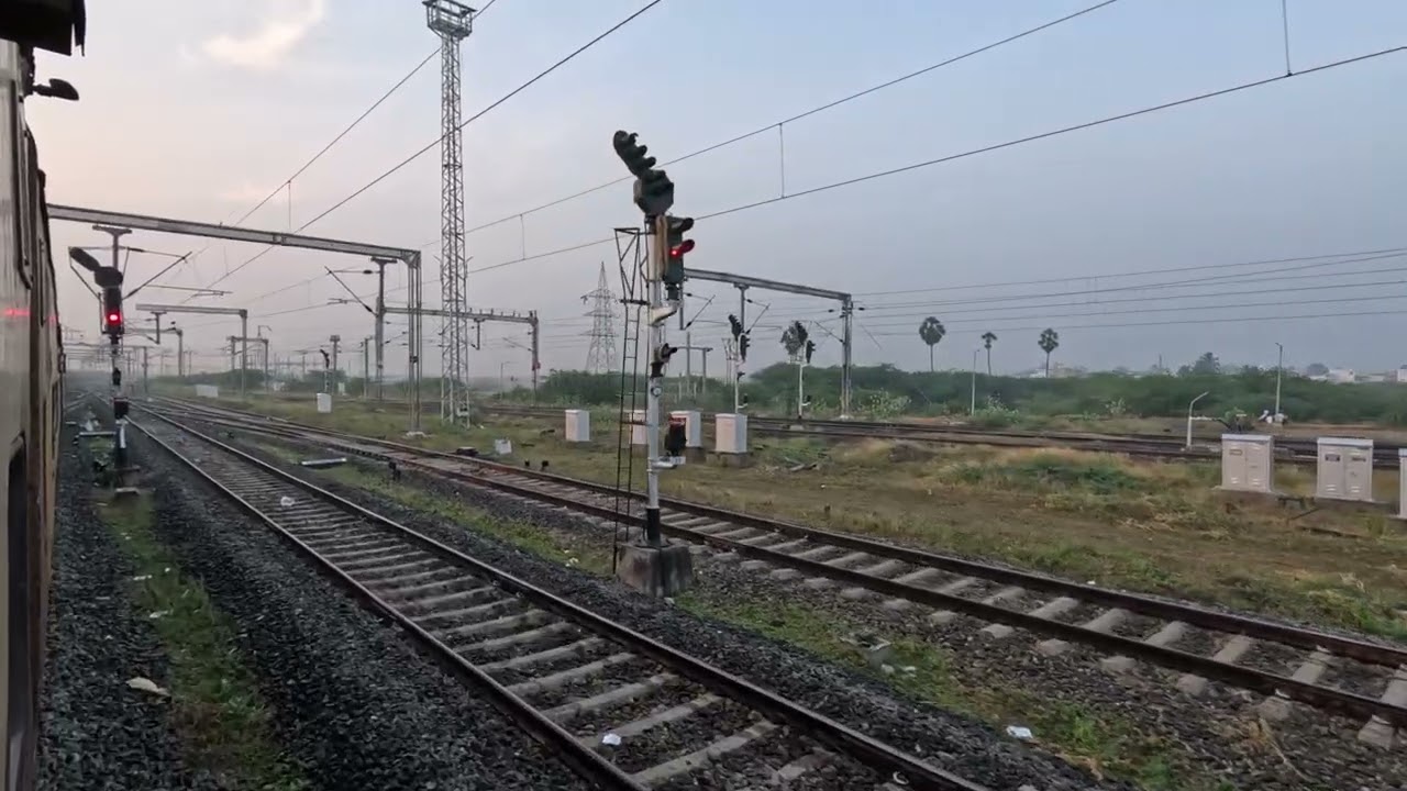16751/Chennai Egmore - Rameswaram Boat Mail departing from Manamadurai Jn.