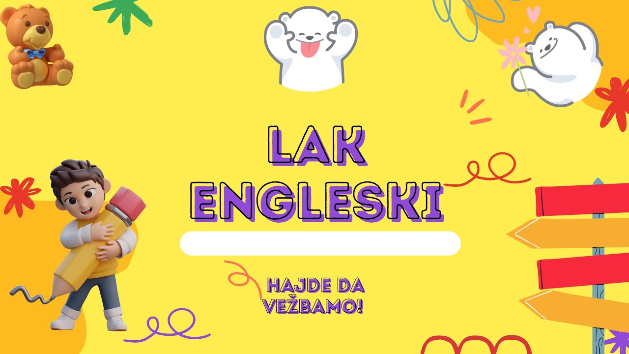 Lak engleski za početnike i decu - nove reči kroz razgovor - o školi, sportu, učenju! 🐣