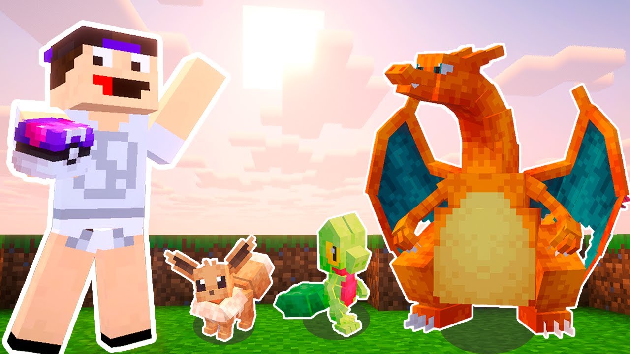 JOGUEI COBBLEMON NO MINECRAFT PELA PRIMEIRA VEZ
