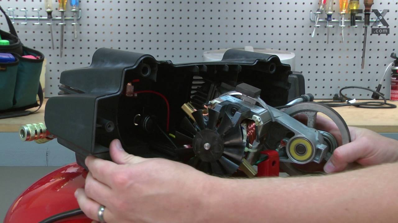Porter Cable Air Compressor Repair - Replacing Motor Brushes