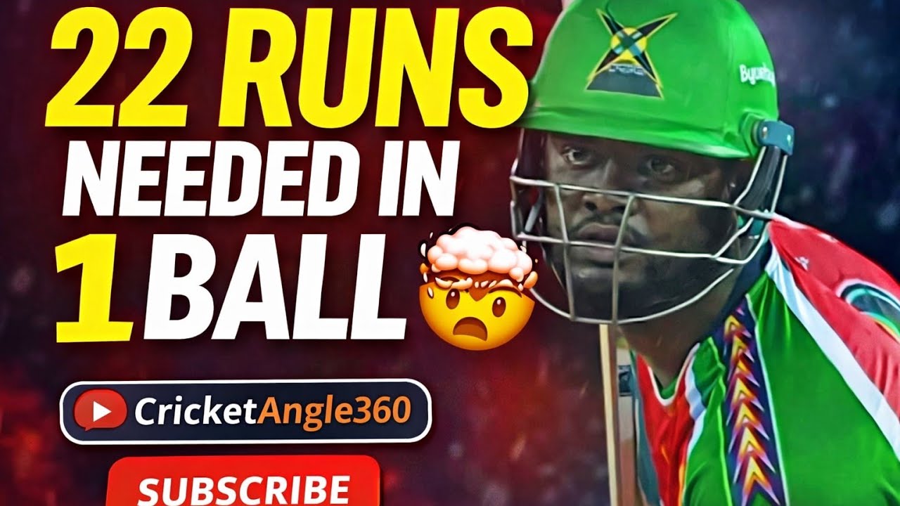 “22 Runs Needed in ONE Ball… This Moment Shocked World Cricket 🤯🏏” #cricketangle360 #viralcricket