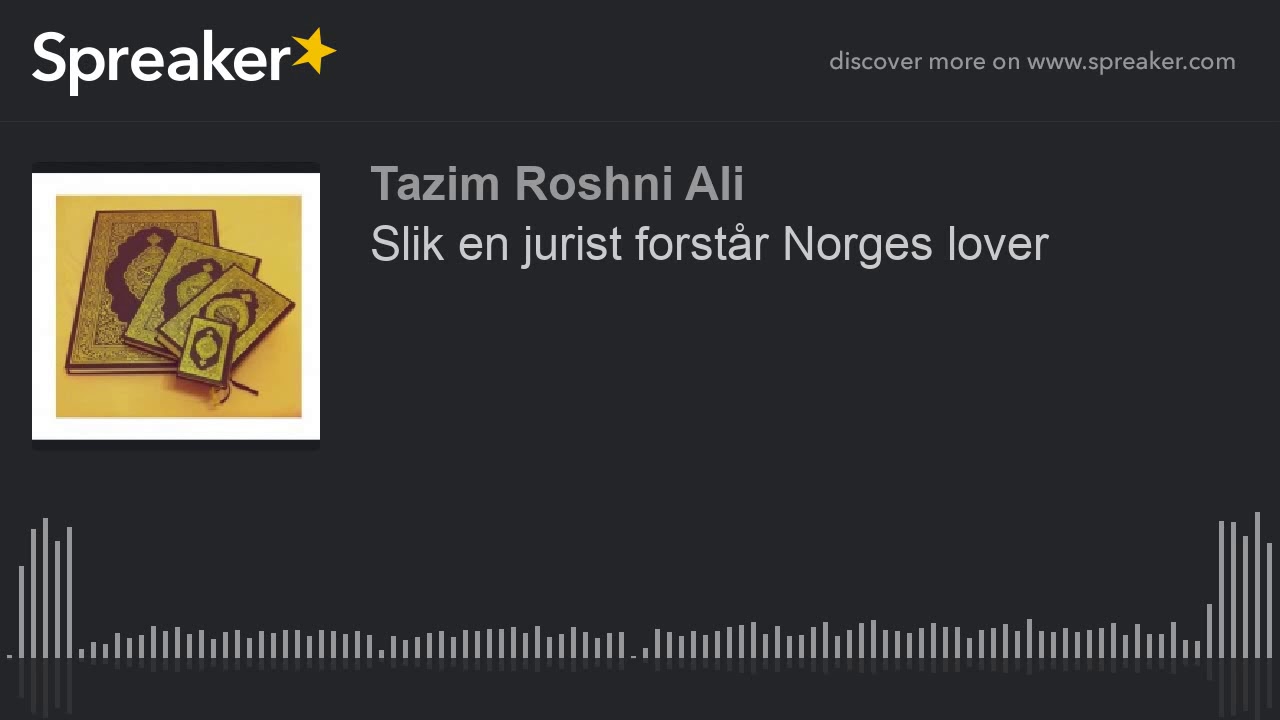 Slik en jurist forstår Norges lover