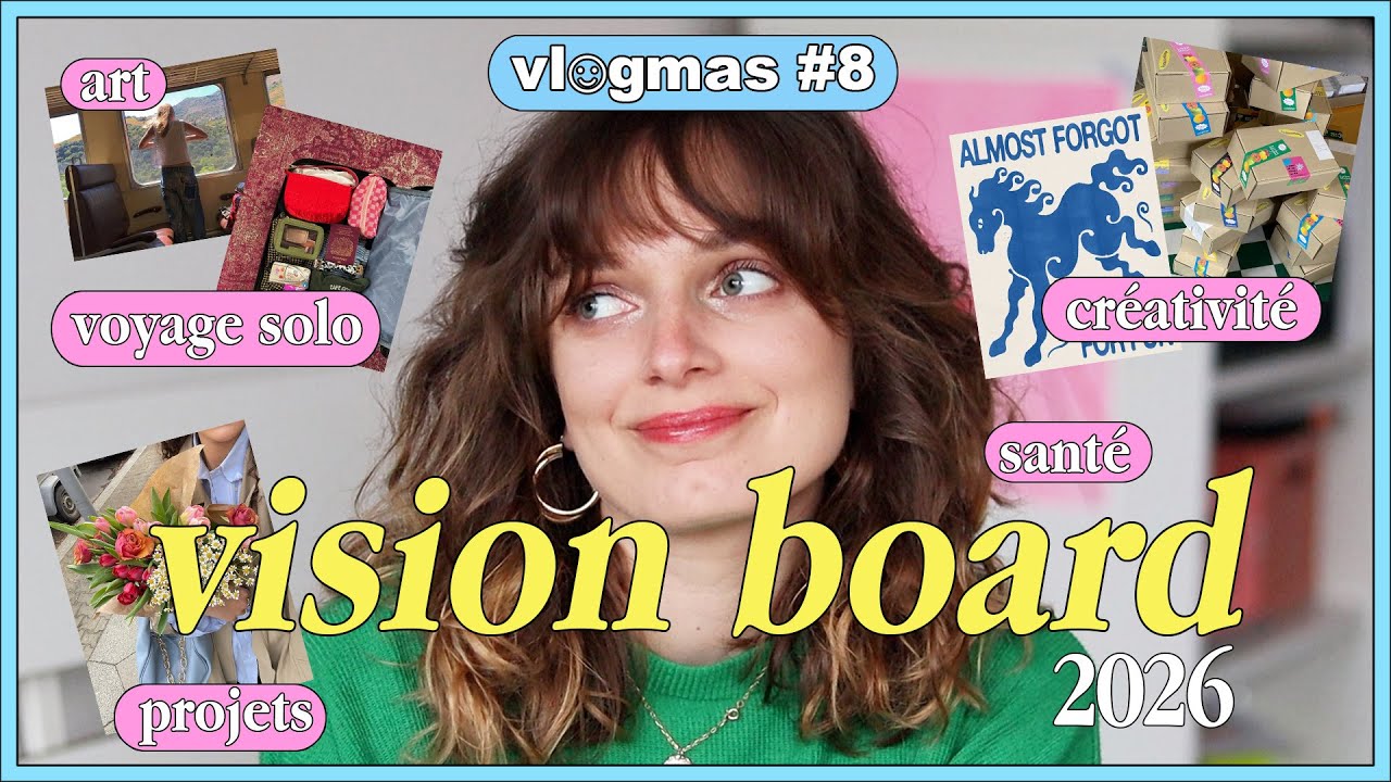 VISION BOARD : Plus créer, voyager seule, projets pro...