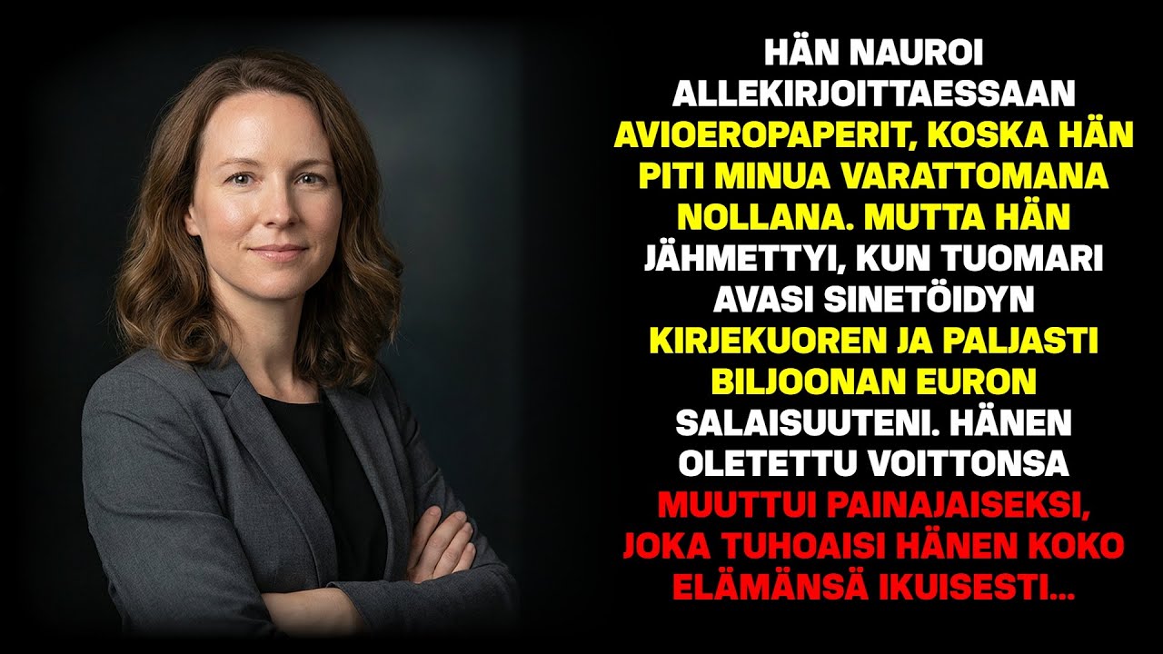 Hän ei aavistanut, että hänen vaimonsa oli salaisen miljardöörin tytär – ja allekirjoitti.