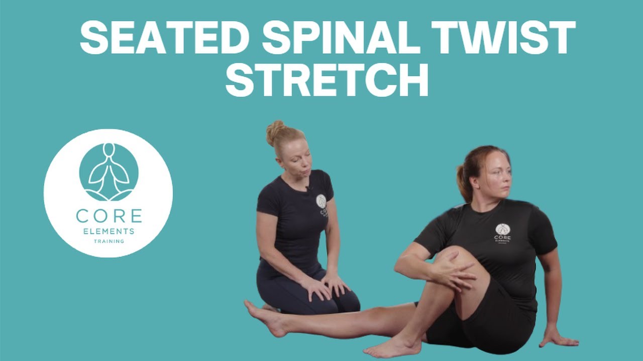 Reduce Back Pain & Increase Movement - Seated Spinal Twist Stretch