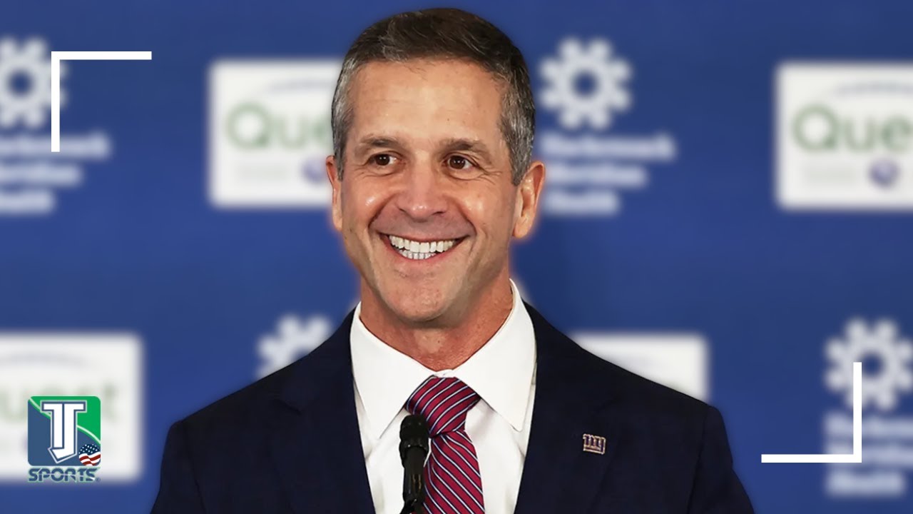 John Harbaugh on Jaxson Dart, Jameis Winston and Trump ENDORSING him as Giants' NEW HC