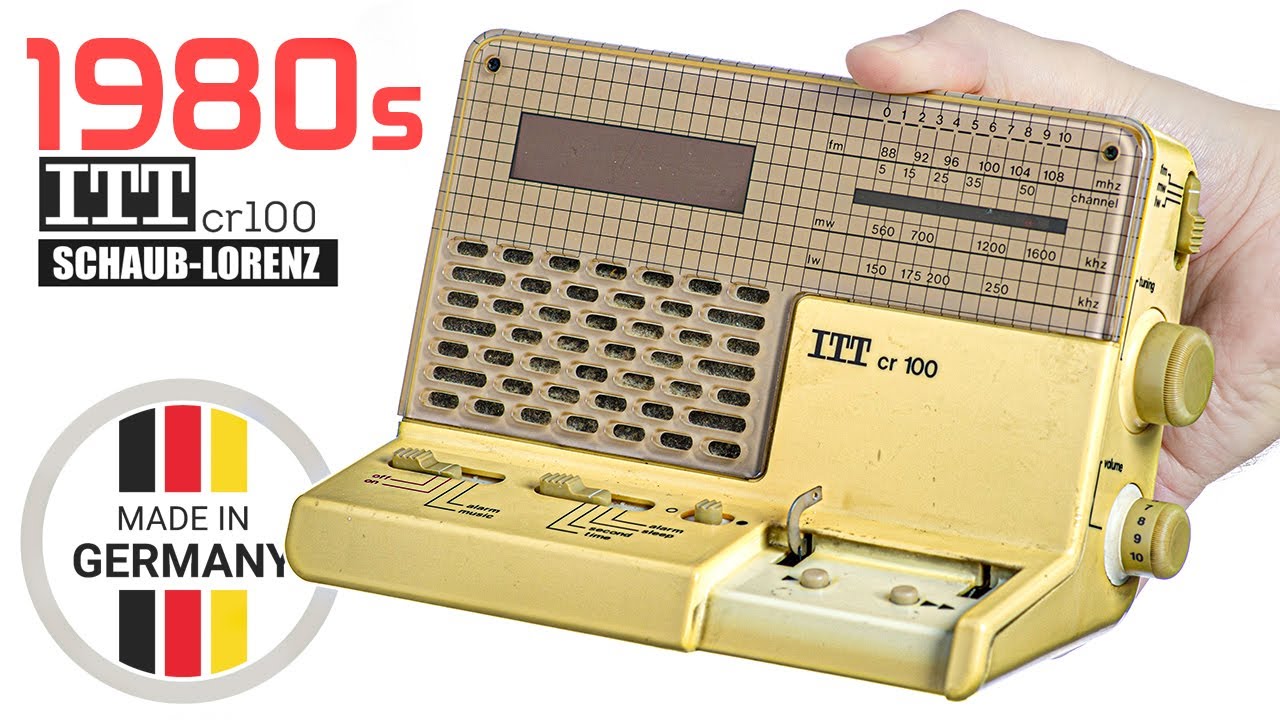 1980s ⚙️ VINTAGE Clock Radio ⏰ RESTORATION | ITT CR 100 Schaub Lorenz 📻 Time from the Past