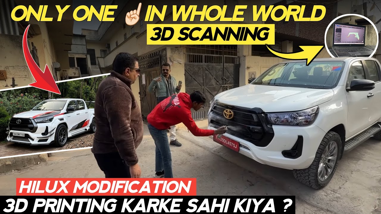 Only One In Whole World Banegi Hilux | 3D Scanning Of Hilux | Hilux Modifications  #hilux #modified 