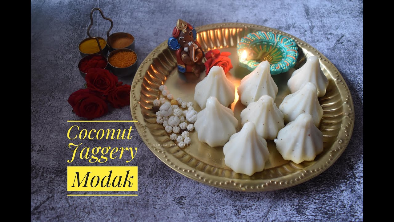 How to make coconut jaggery modak|stuffed modak|steamed modak|simple and easy modak recipe