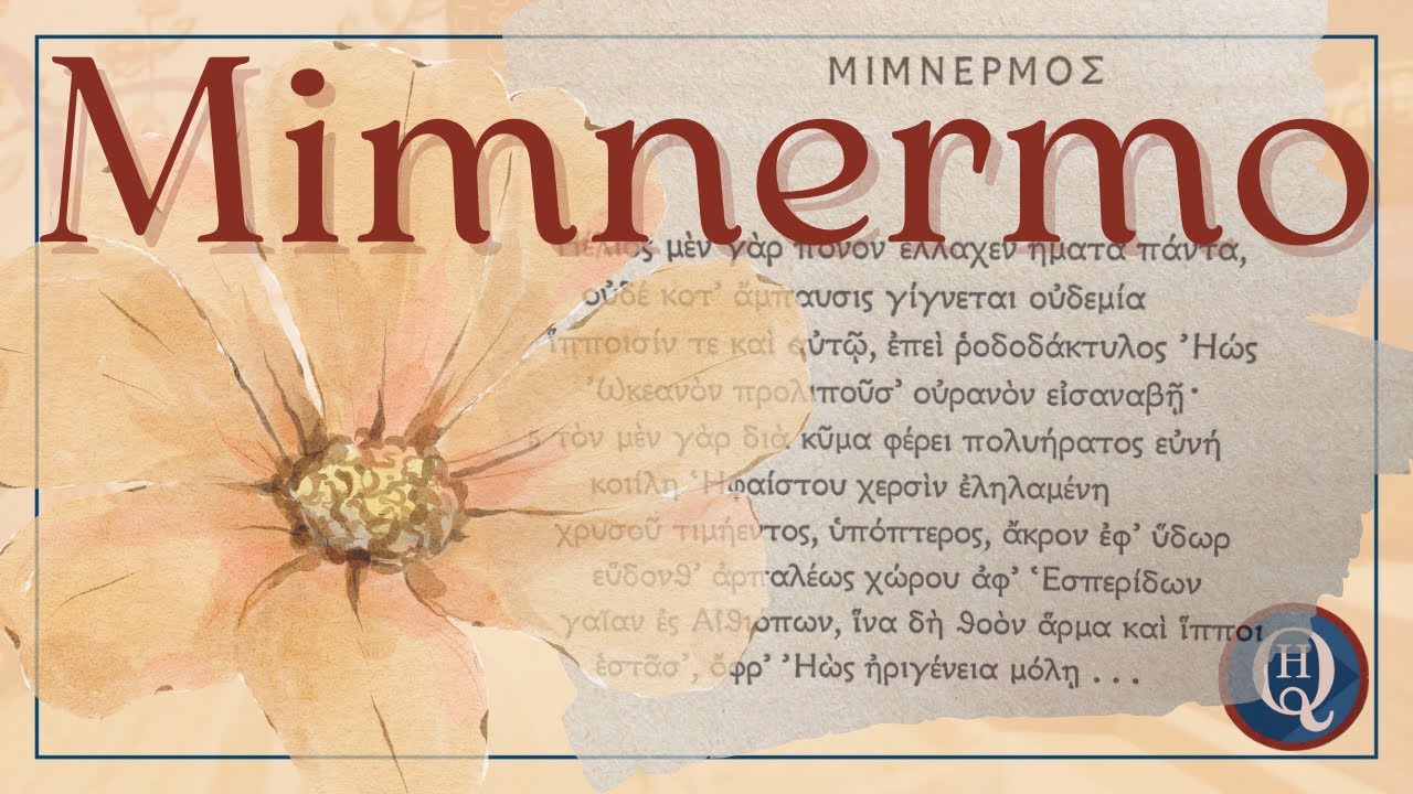 Letteratura greca 4: Mimnermo e l'elegia