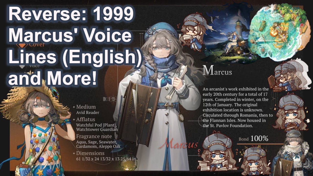 📕📚 Reverse: 1999 - Marcus' English Voice Lines, and More! 📚📖