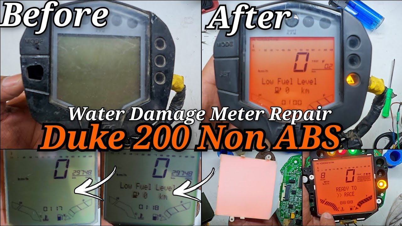 KTM Duke 200 Non ABS Meter Repair (Water Damage)