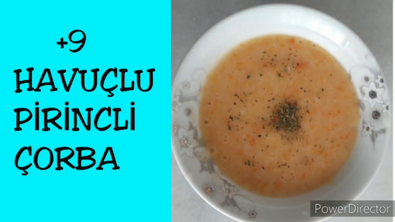 +9 bebeklere havuçlu pirinçli corba tarifi