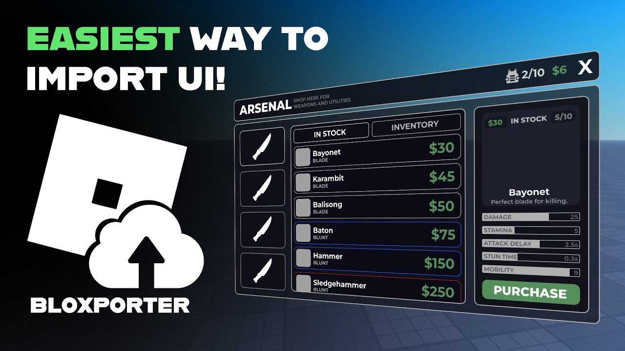 How to import UIs with Bloxporter! (Fastest Figma to Roblox Plugin)