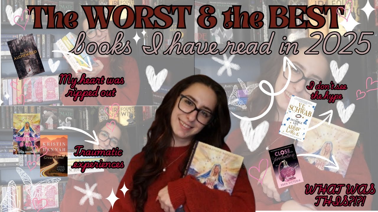 5 Worst Book & 5 Best Books I Have Read in 2025 | Book recommendations 💌🌻🩷