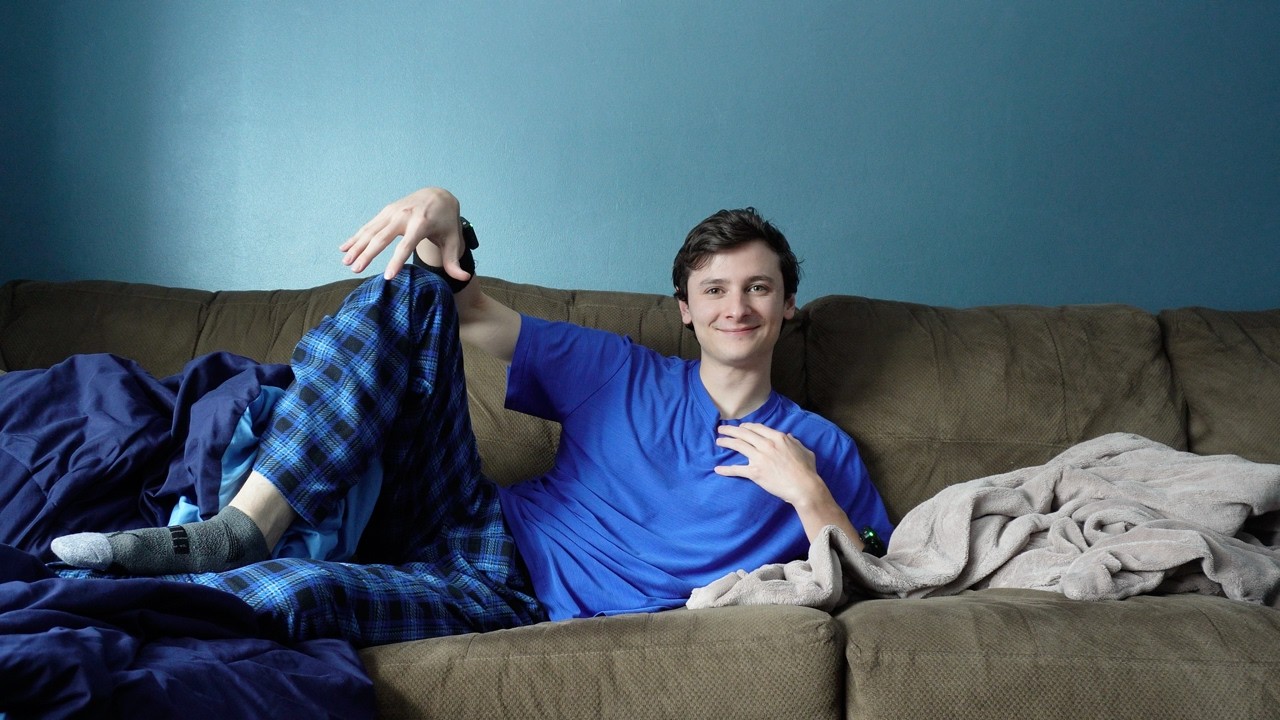 ASMR Body Tapping in MY Pajamas 🛋️ Fabric Scratching in MY Living Room