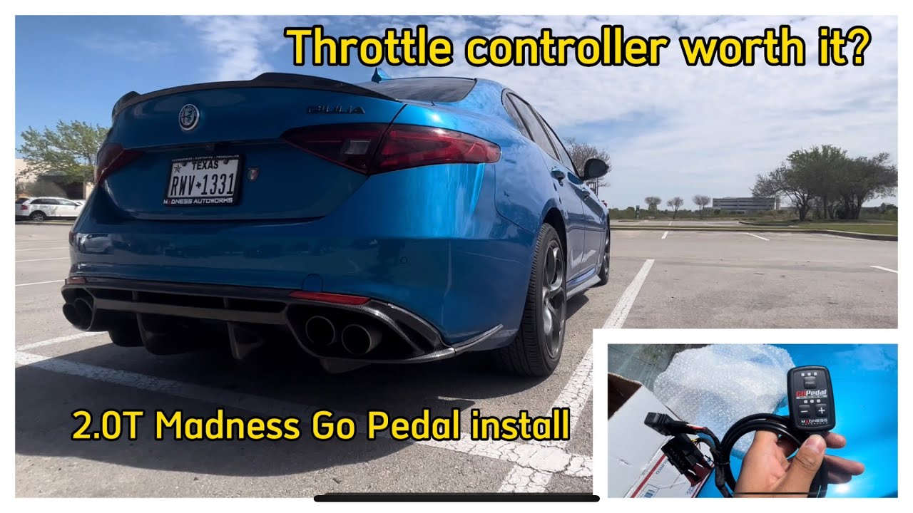 Обзор установки педали Alfa Romeo Giulia Stelvio Madness Go (контроллер дроссельной заслонки)