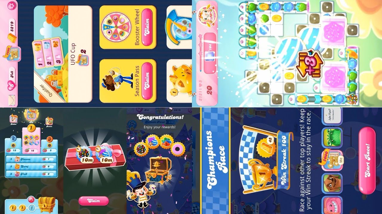 New Version Free Boosters | Champions Race | Level 2121 | #candycrushsaga  #candycrush