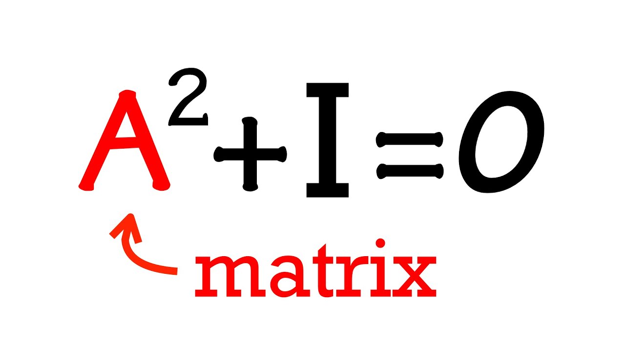 Can A^2+I=0?