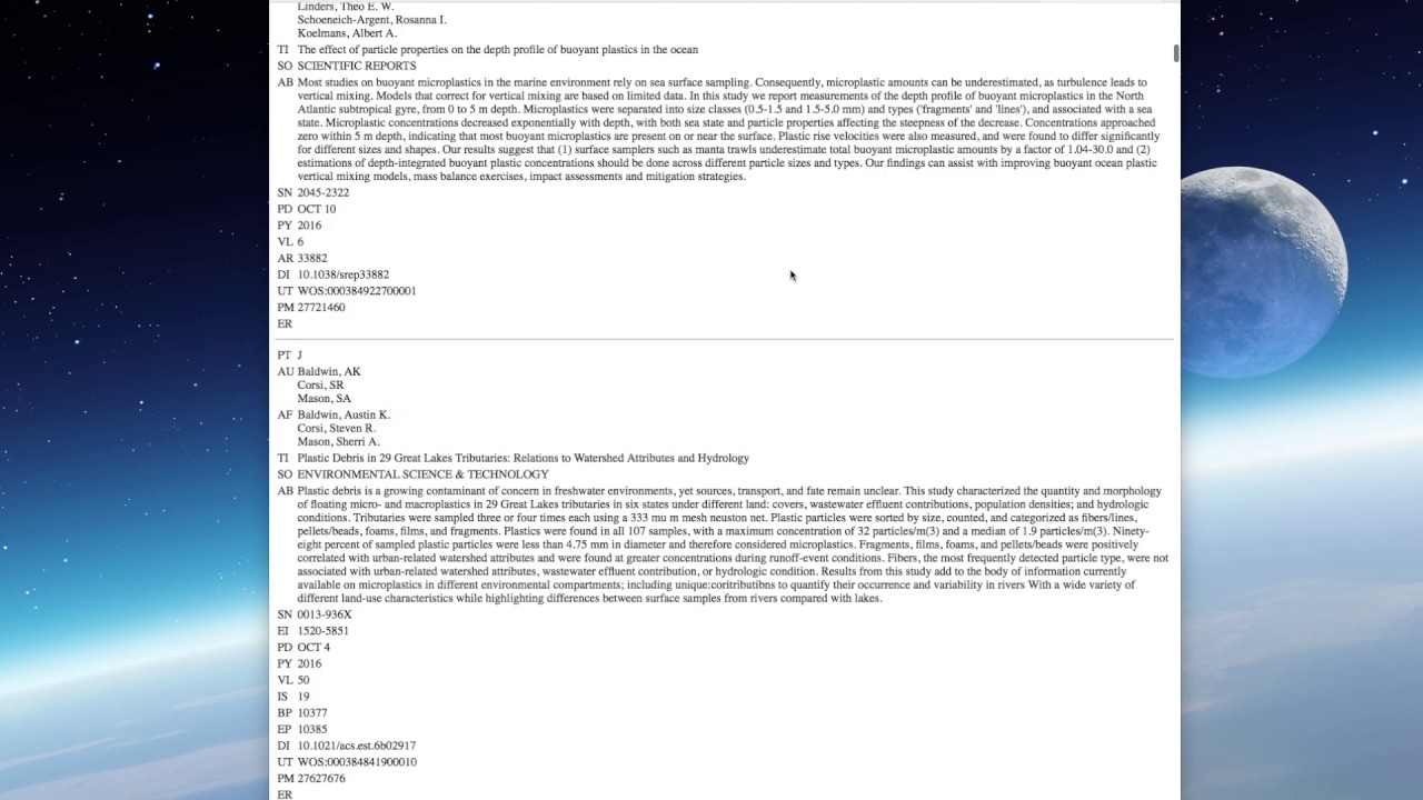 A brief introduction to searching and storing review literature