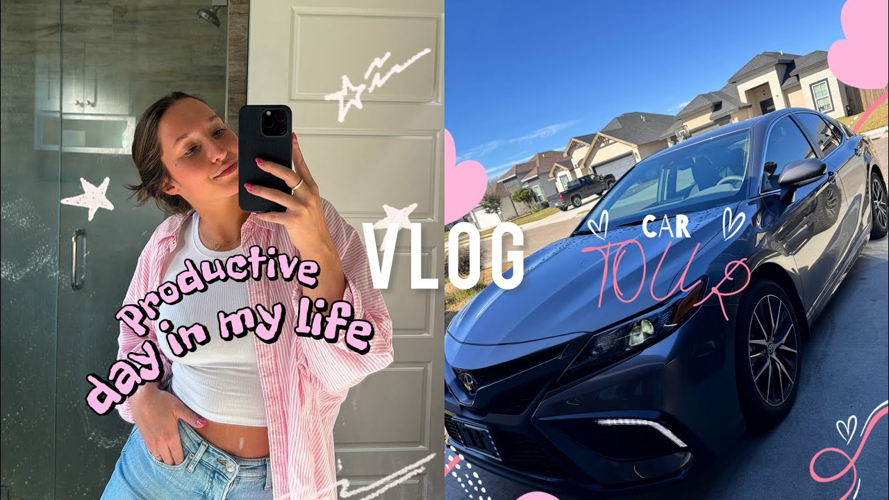 vlog: NEW CAR TOUR✨ Toyota Camry 2024 / productive day in my life