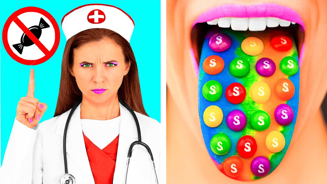 How To Sneak Food Into Hospital | Funny Sweet Challenge by PaRaRa
