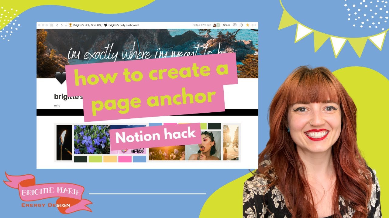 how to create a page anchor in notion | systems for ADHD & focus