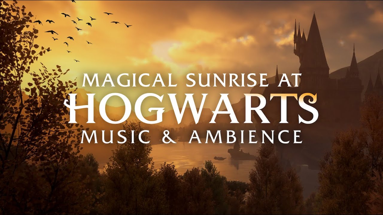 Harry Potter | 🌤️ Hogwarts, Peaceful Music & Ambience During Beautiful Sunrise, Human Made