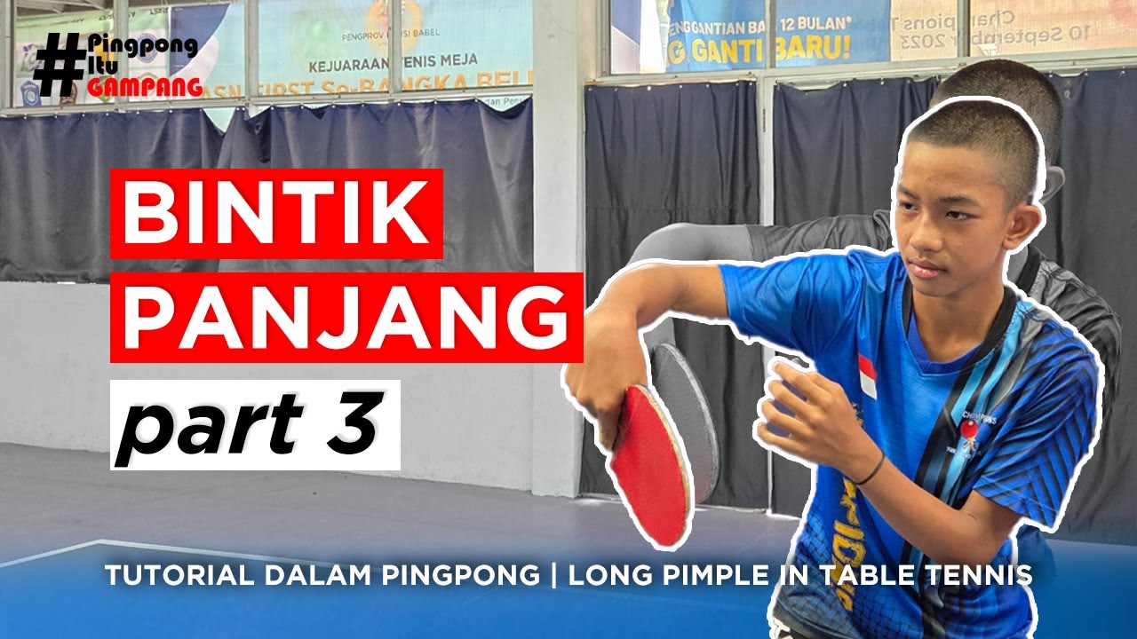 Cara Menggunakan Bintik Panjang / Long Pimple Part 3